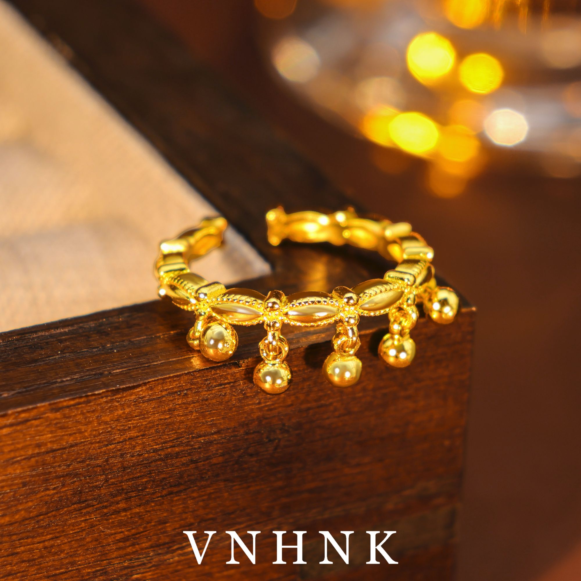 铜合金戒指 美可儿   S91  金色时尚气质戒指