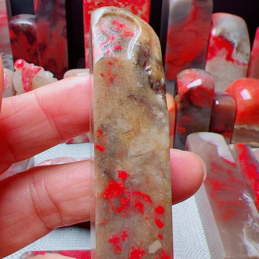 昌化石昌化鸡血石印章