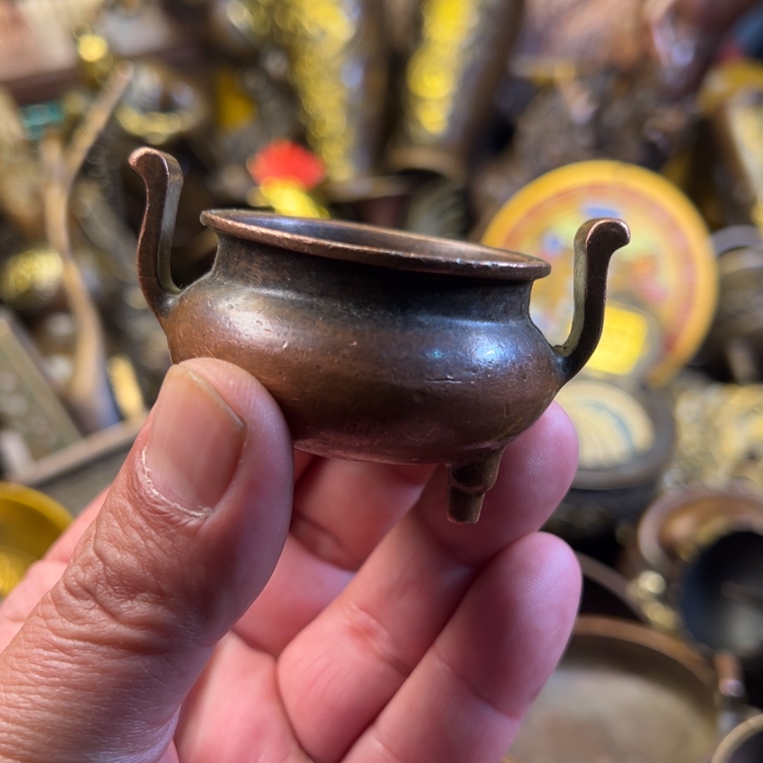 茶壶香炉铜器摆件