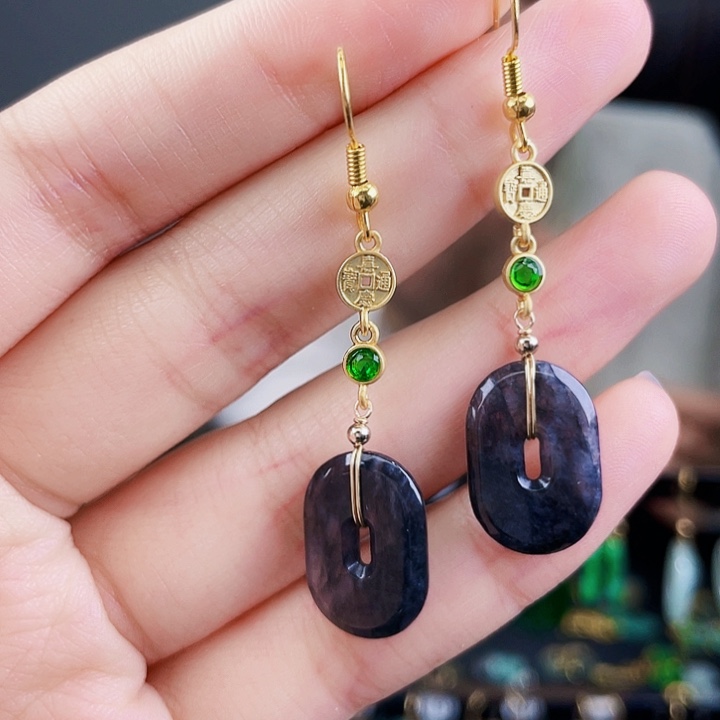 翡翠耳饰未镶嵌饰品