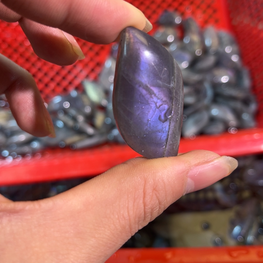 拉长石吊坠未镶嵌花**七