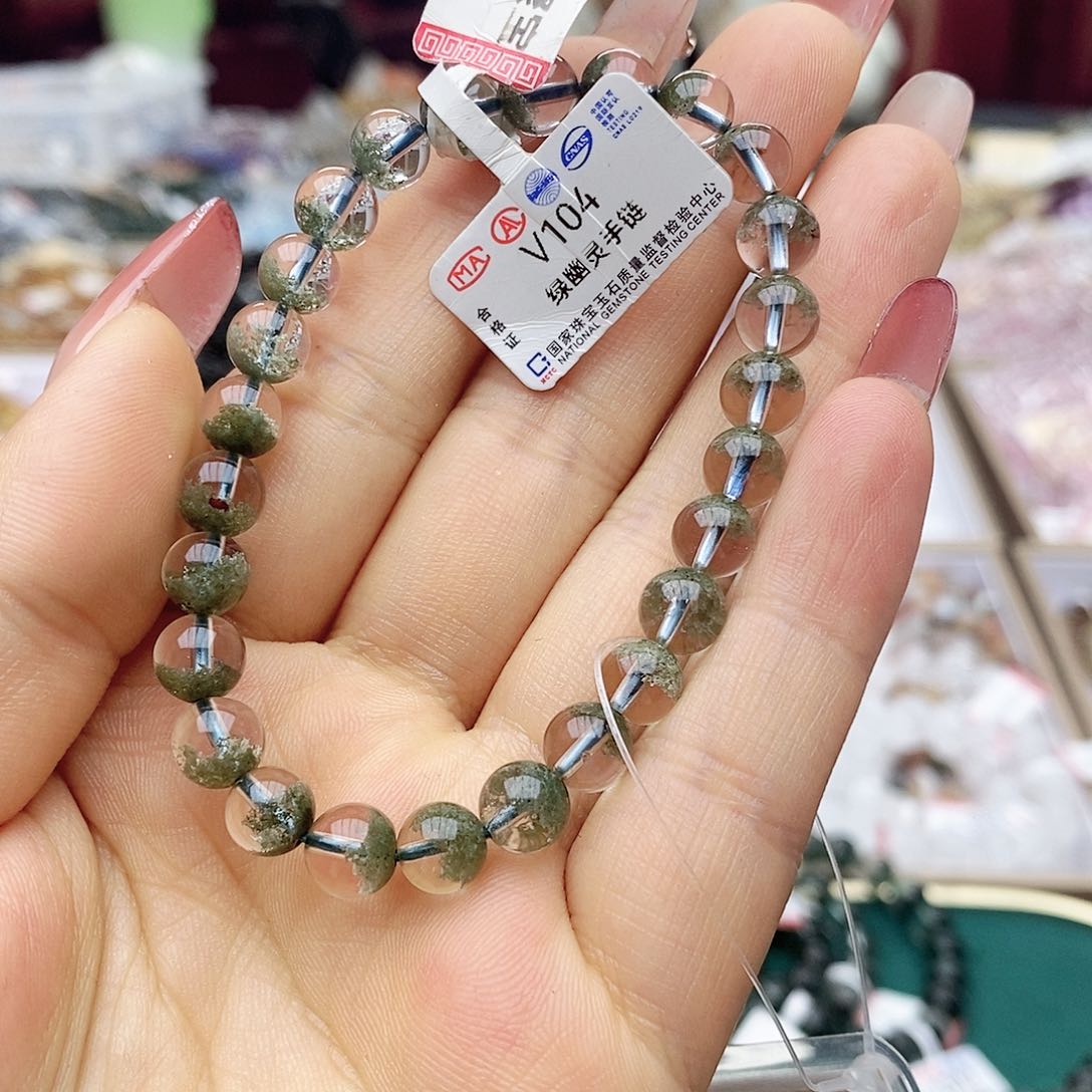 水晶手链未镶嵌V104聚宝盆7m
