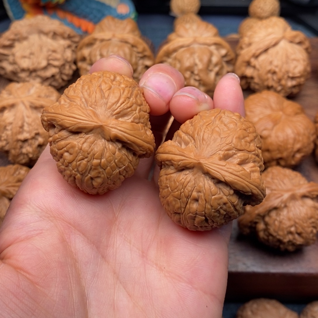 文玩核桃把件36边39肚，精品乾隆磨