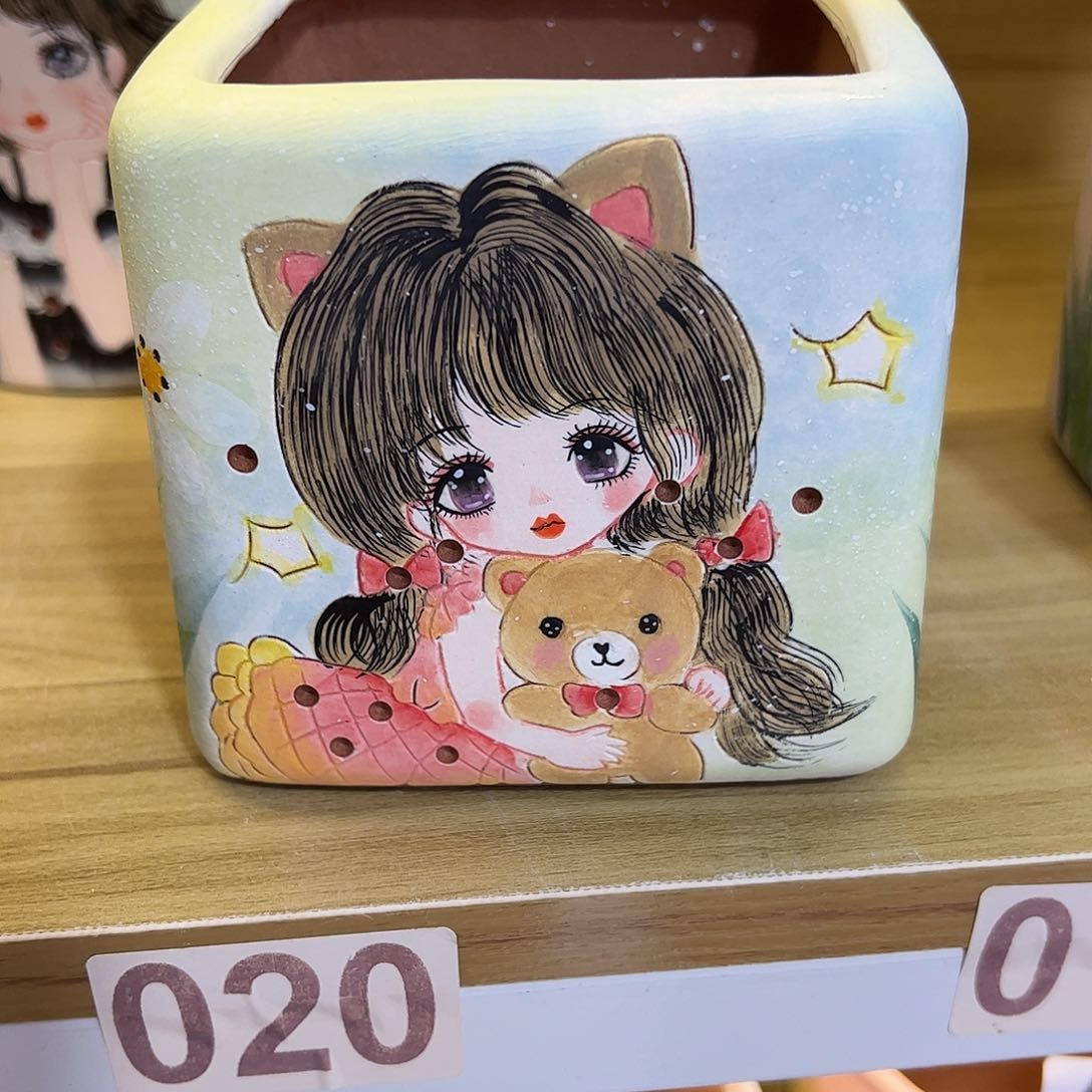 景德镇陶瓷花盆口8.5高10景德镇陶瓷花盆