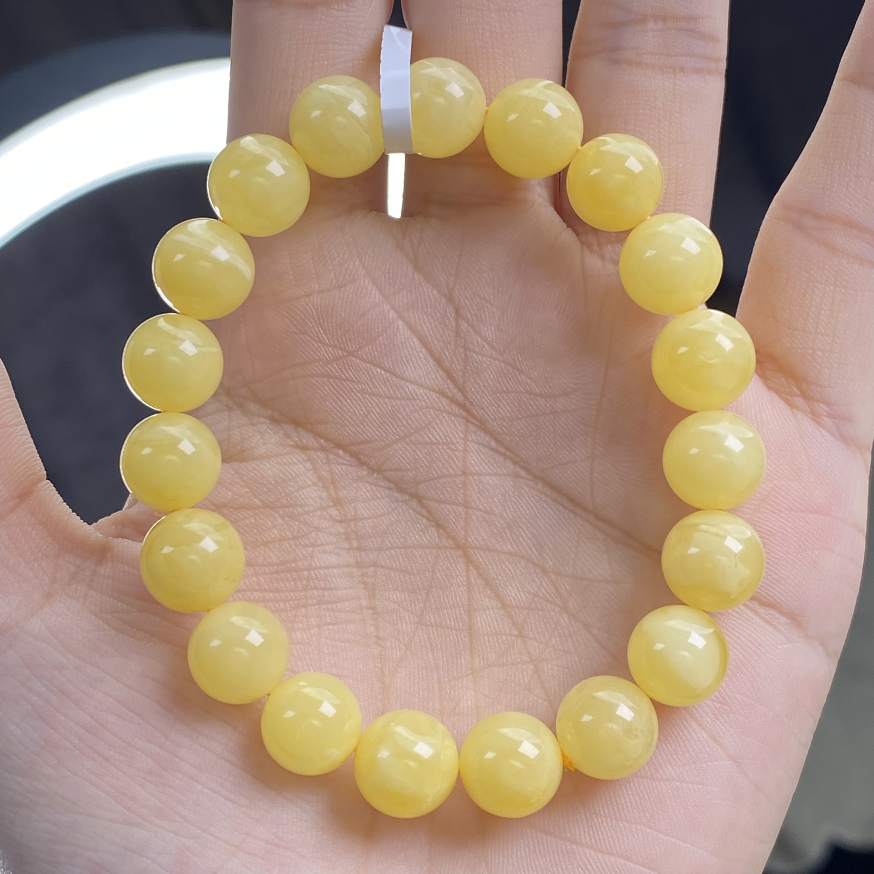 沧海珀-原矿蜜蜡手串俄料10M-11M100%真品琥珀男女年货礼物正品