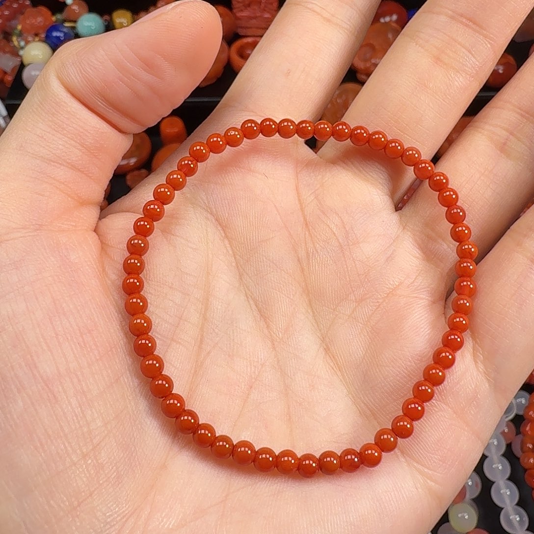 南红玛瑙未镶嵌手串3.6mm