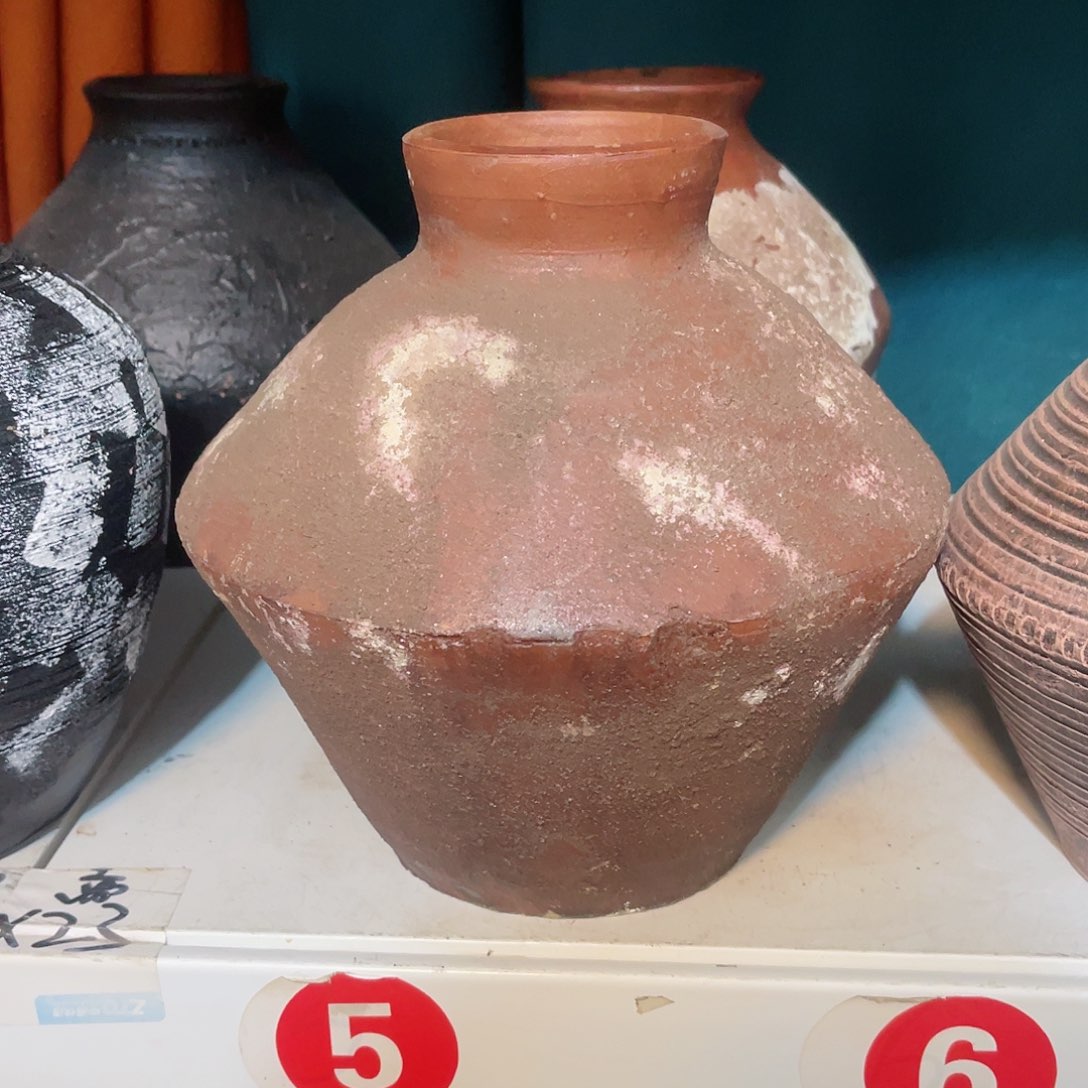 红陶无孔微瑕口径7高度22