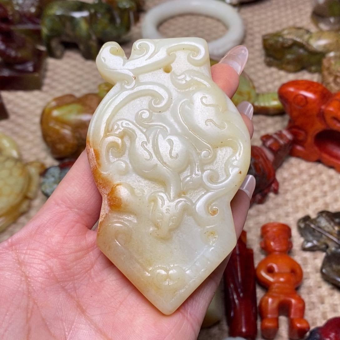 白玉菩提吊坠白玉菩提白玉菩提摆件