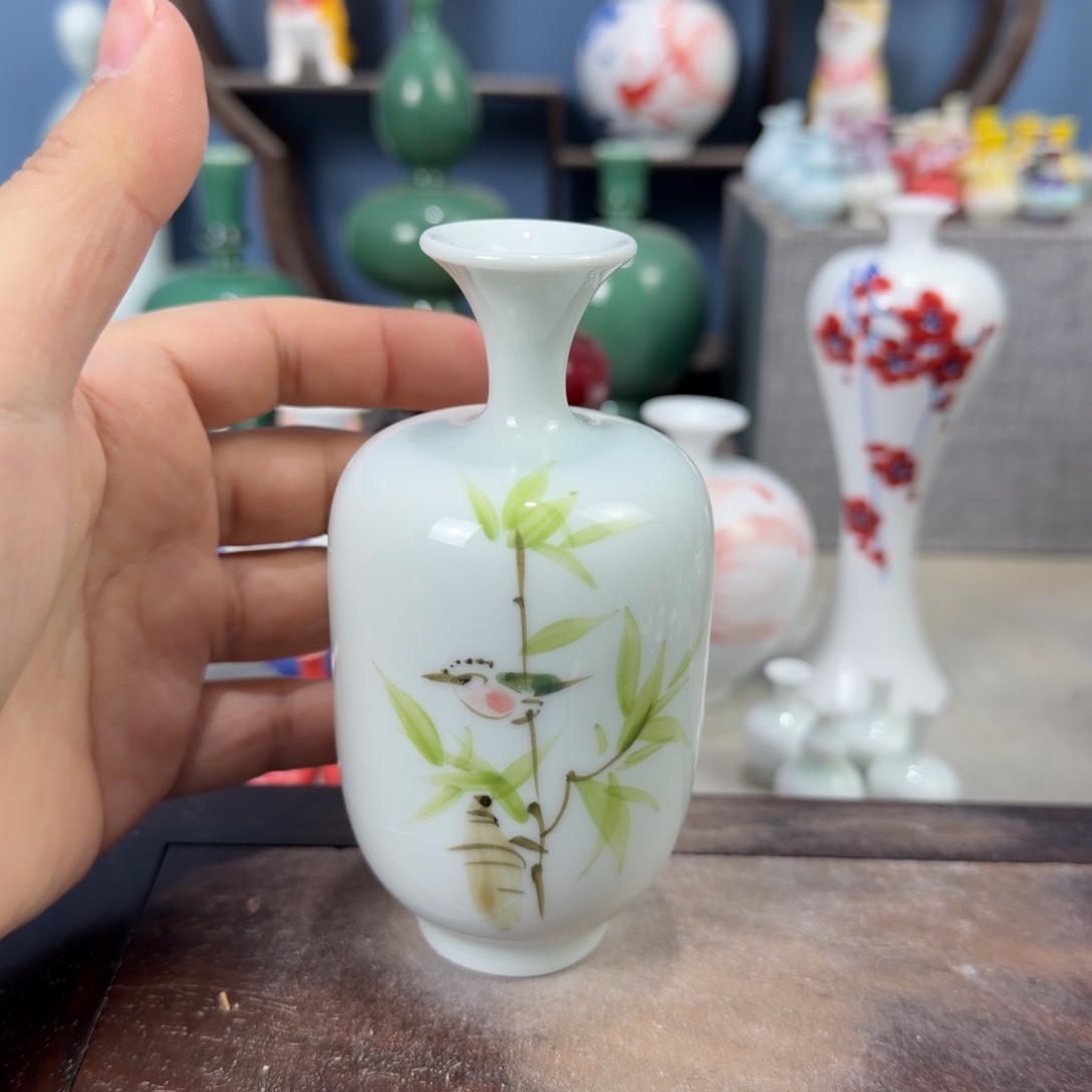 陶瓷手工小花器摆件