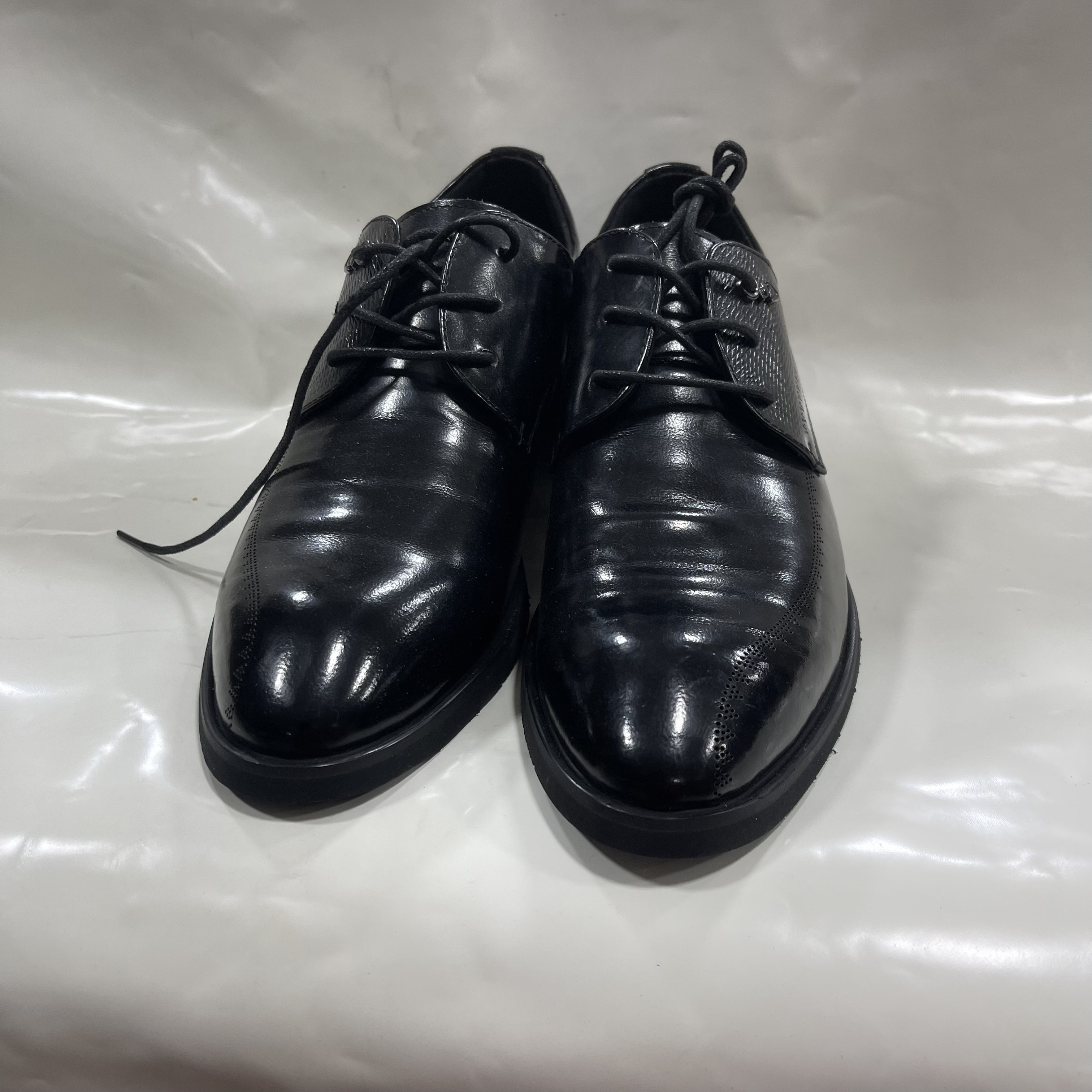 新疆小代皮鞋男士特小码单鞋9002