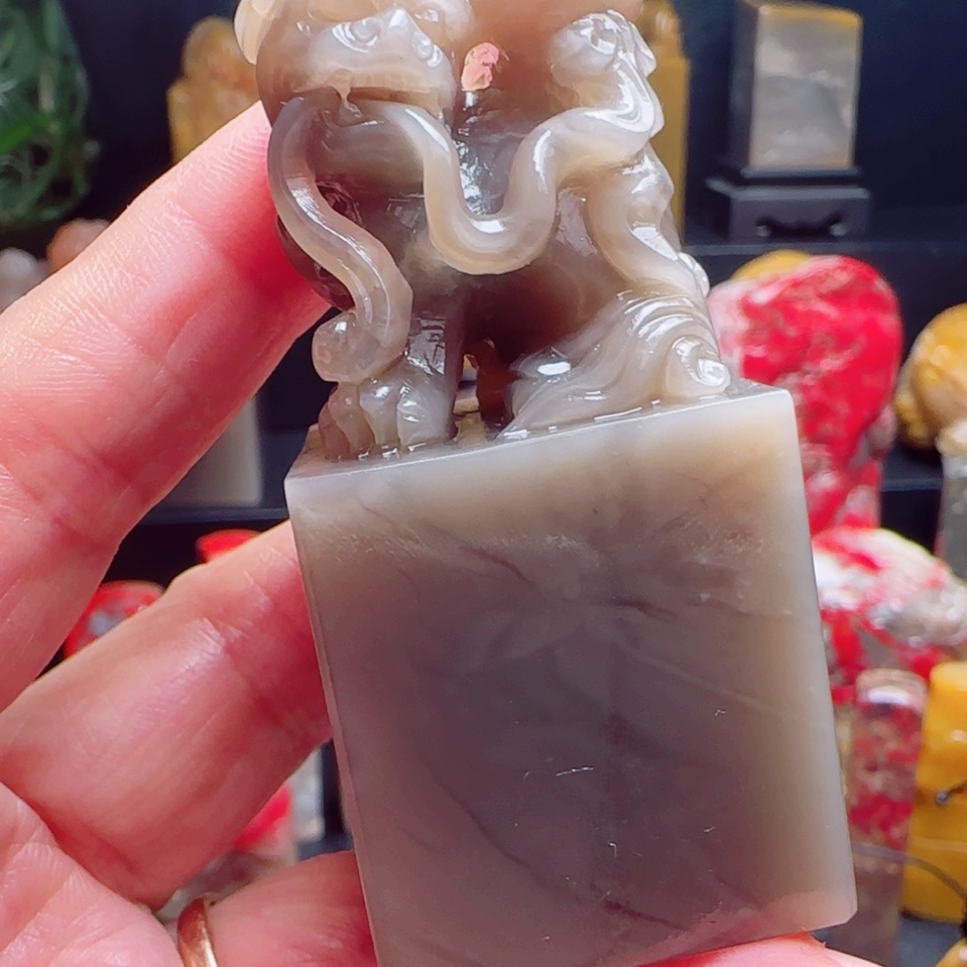 昌化石昌化牛角冻