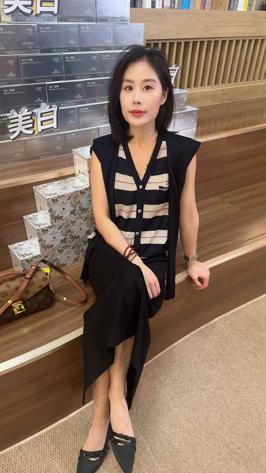 Miss Huo 尖头高跟鞋 C 黑色 2520-9