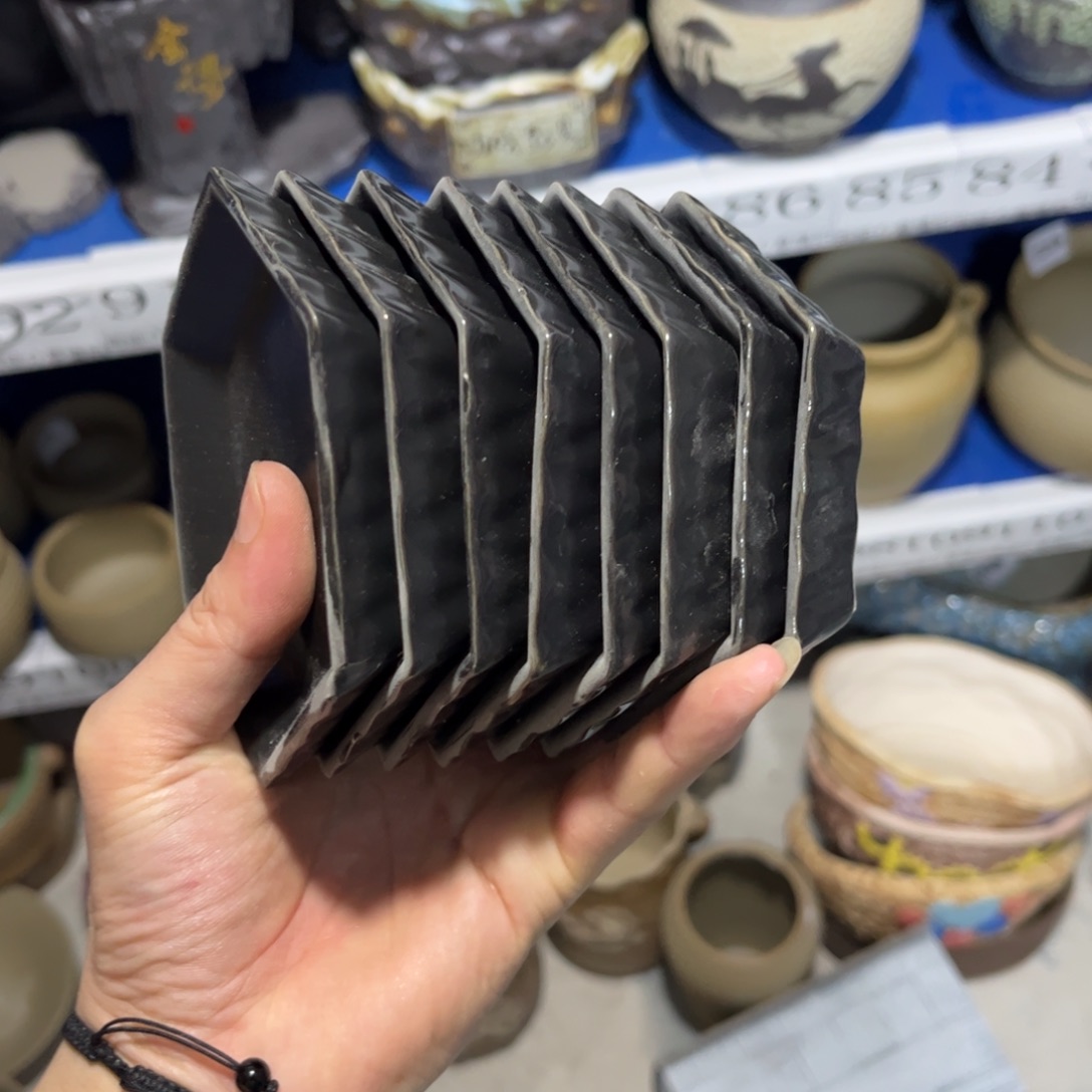 陶瓷接水盘8个［当天满9元包邮24小时发］