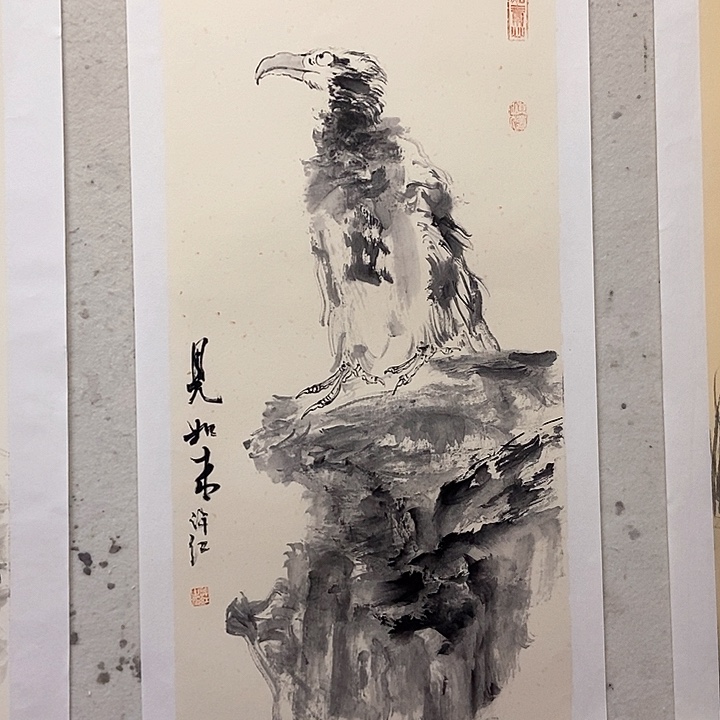 国画水墨作品34/68厘米