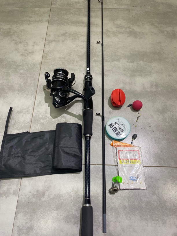 （路滑七件套装）钓鲫鱼鲤鱼金属线杯3000型纺车轮杆子两节对接款