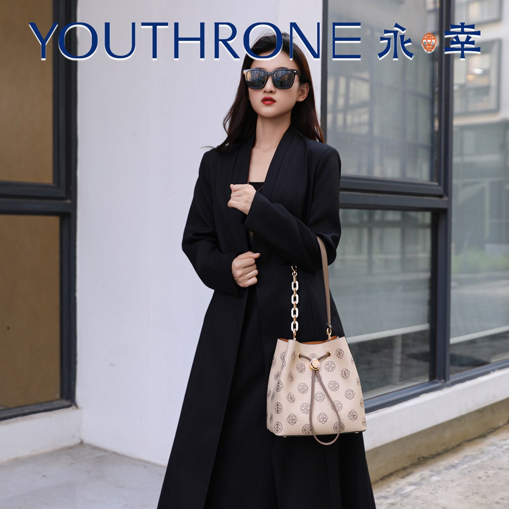 永幸非遗刺绣宝相花单肩轻奢冬季氛围感气质水桶包