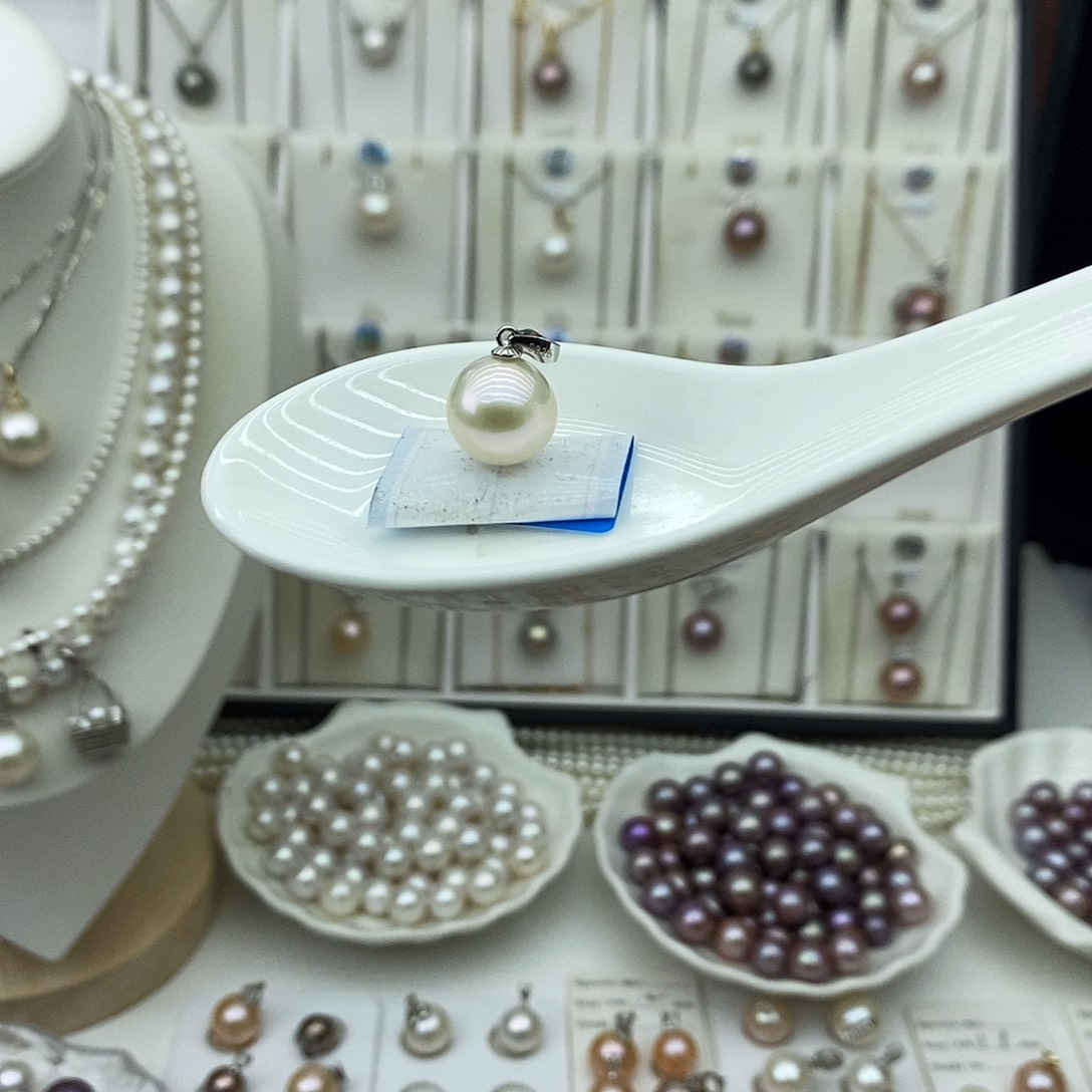 珍珠淡水珍珠银S925镶嵌