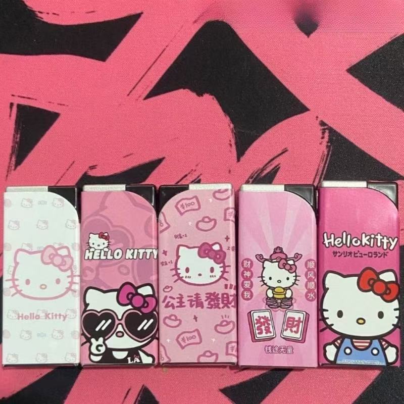 卡通防风打火机蓝焰直冲创意可爱送女孩子