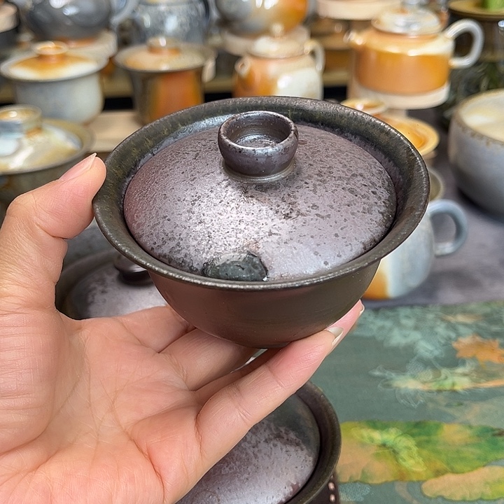 执***念茶盏柴烧茶具柴烧茶具