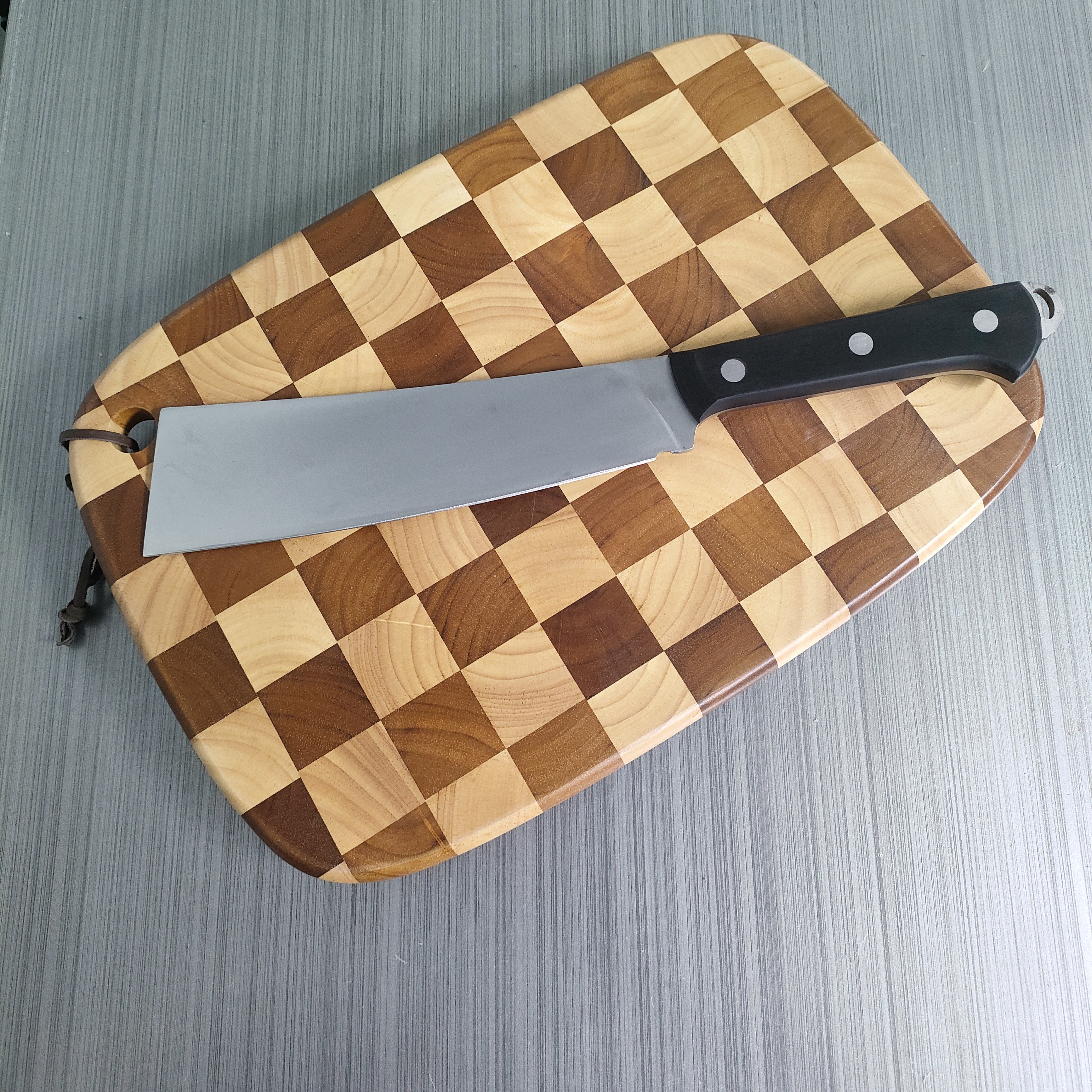 通体夹钢硬度65工具钢柴刀商用家用砍骨刀户外刀