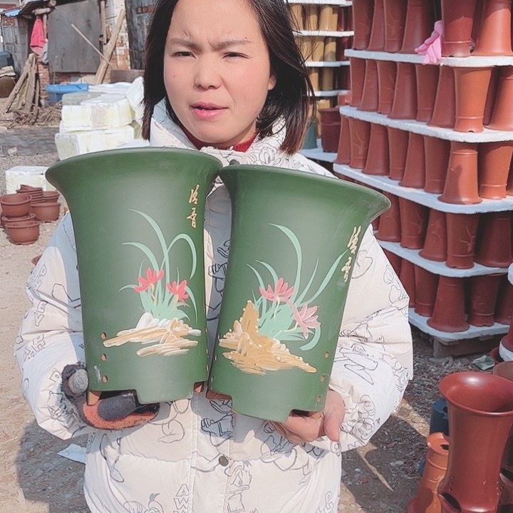 宜兴紫砂精品花盆 