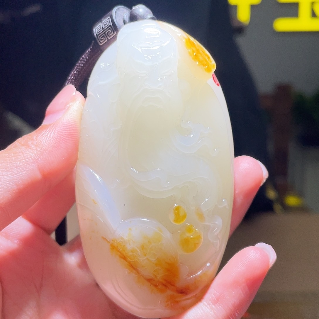 和田玉未镶嵌颈饰D2