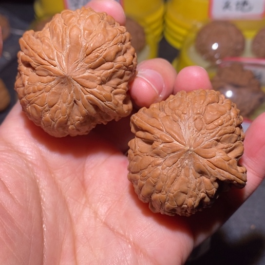 文玩核桃把件42全品和尚头