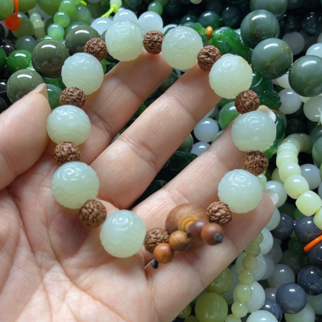 和田玉手链未镶嵌