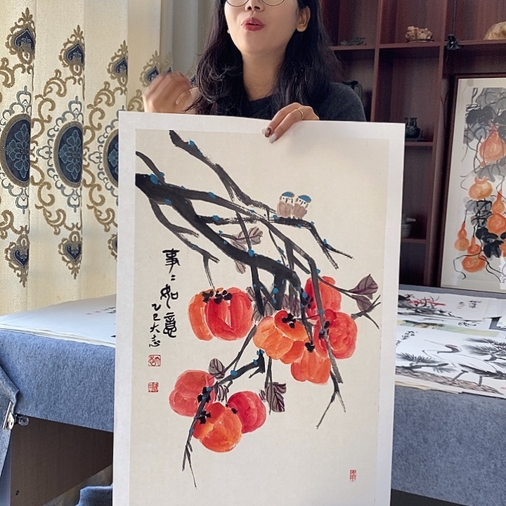 国画纯手绘国画写意作品42*63