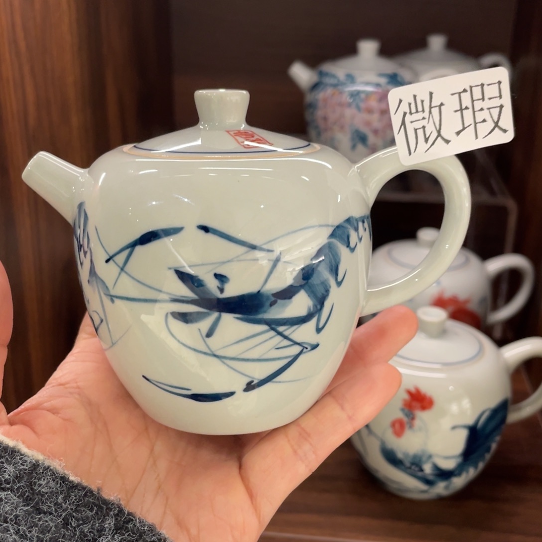 微瑕釉下彩纯手绘