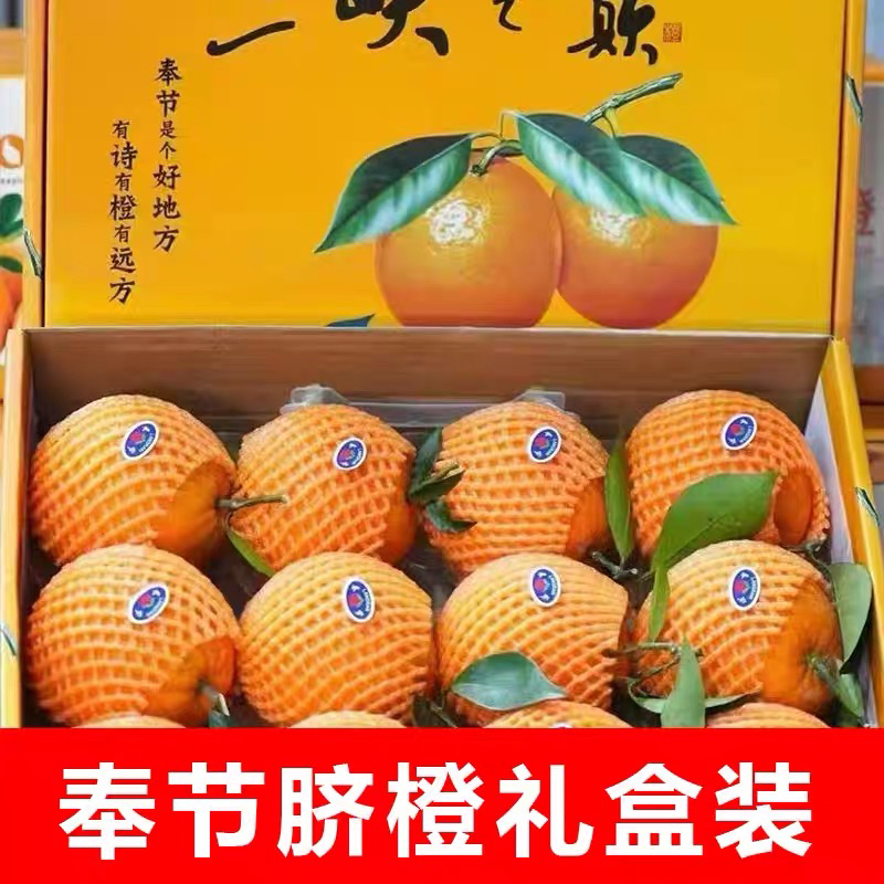 【精美礼盒装】奉节脐橙纽荷尔当季新鲜鲜果孕妇多汁香甜橙现摘发货
