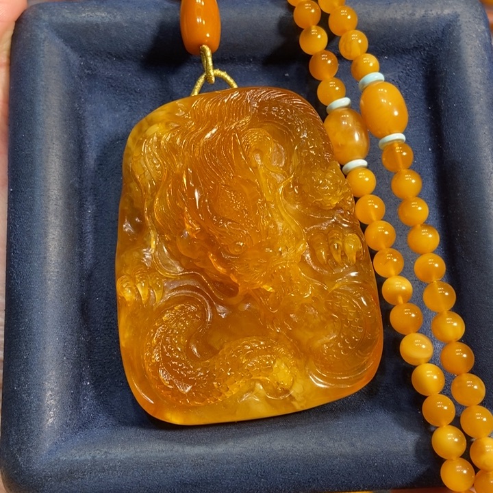 蜜蜡颈饰未镶嵌蜜蜡