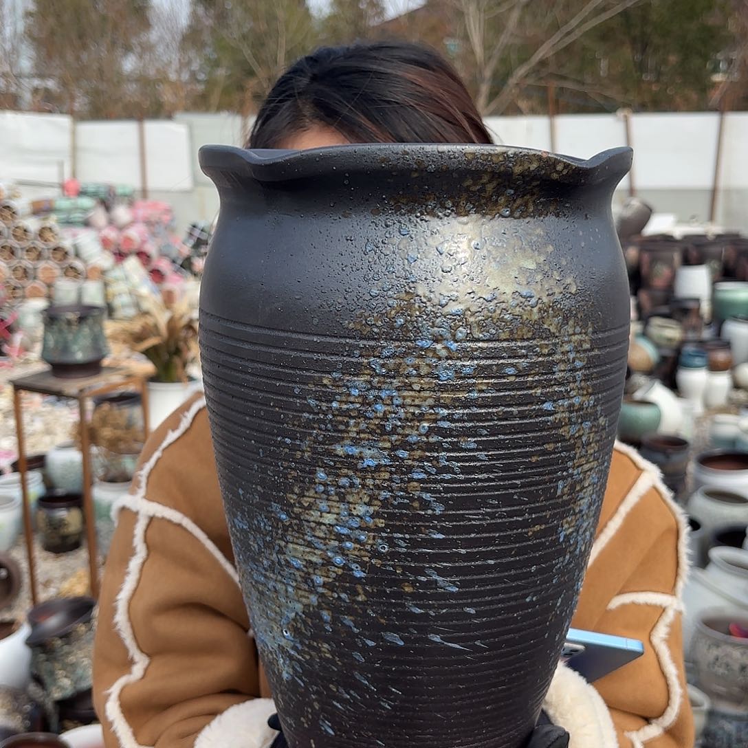 口径21高31一个黑花口