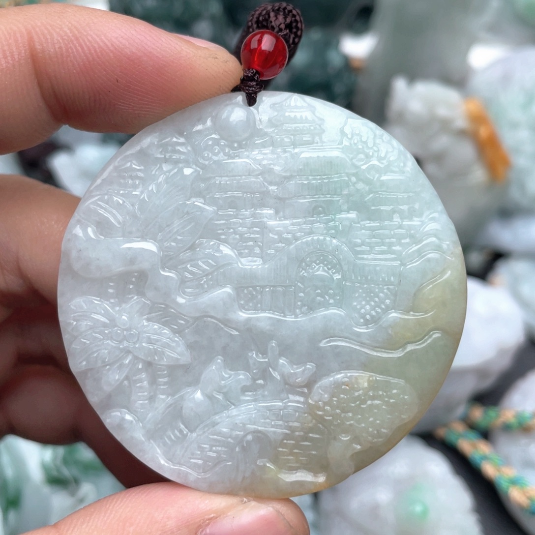 翡翠未镶嵌吊坠(不含链)