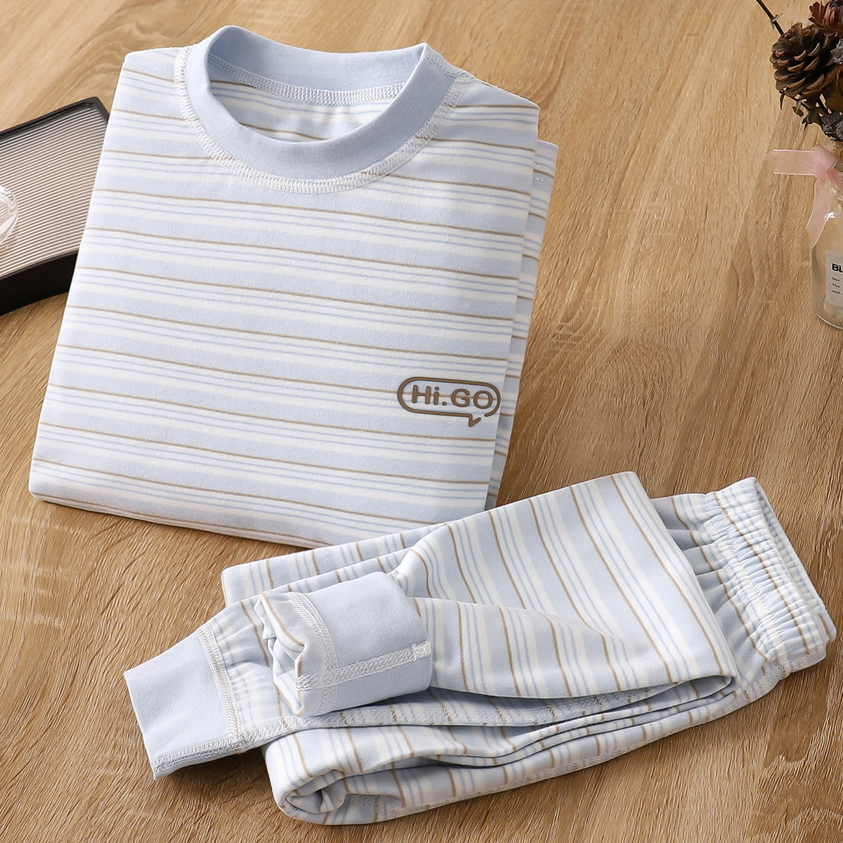 儿童内衣套装纯棉无骨秋衣秋裤男童女童衣服无骨打底内穿睡衣春秋