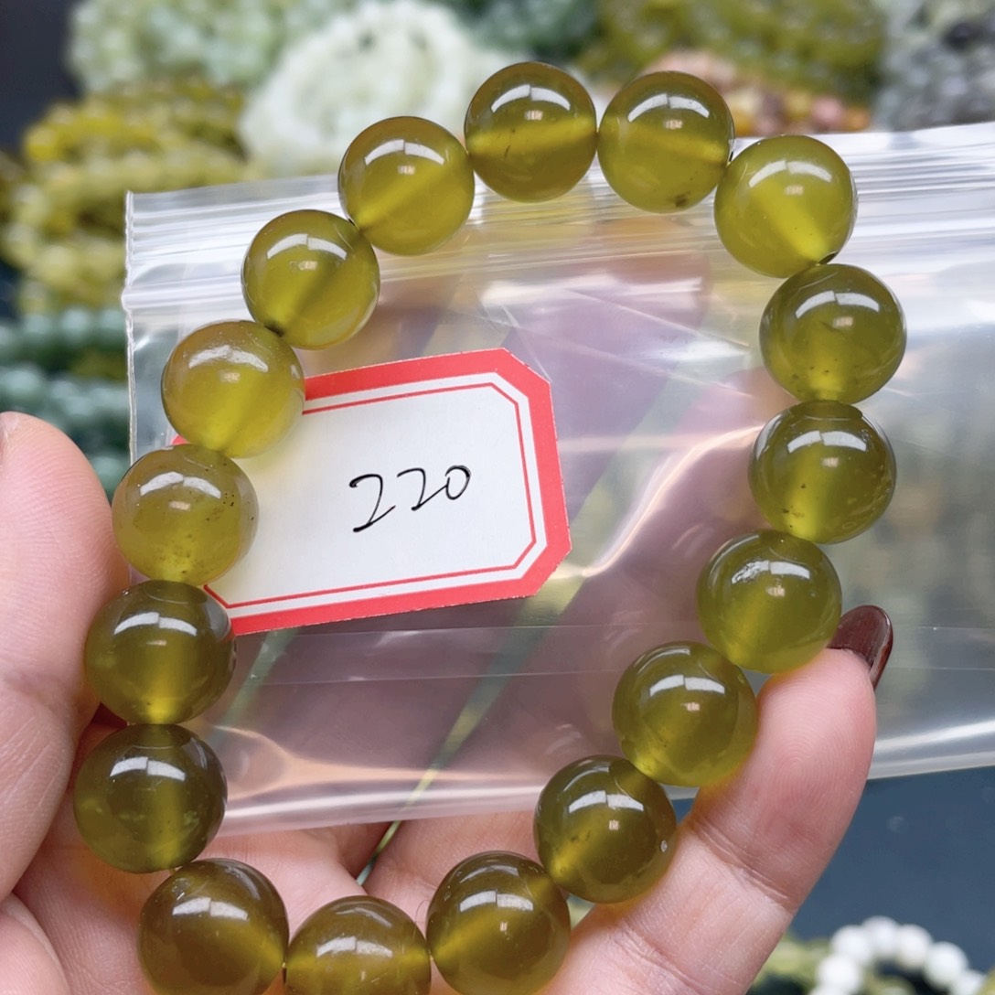 未镶嵌蛇纹石玉手串