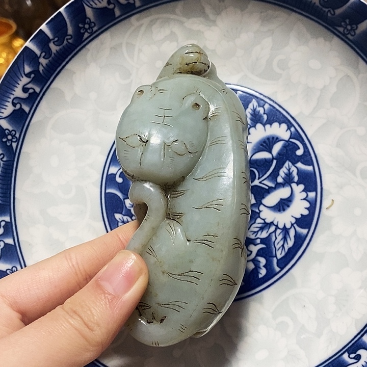 瓷片瓷片瓷器摆件1个