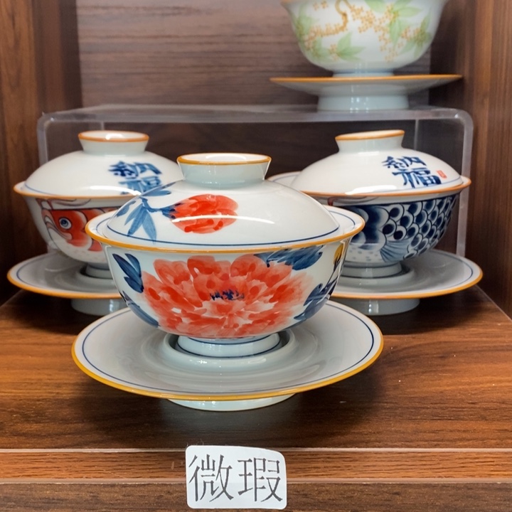 釉下老陶泥手工绘制