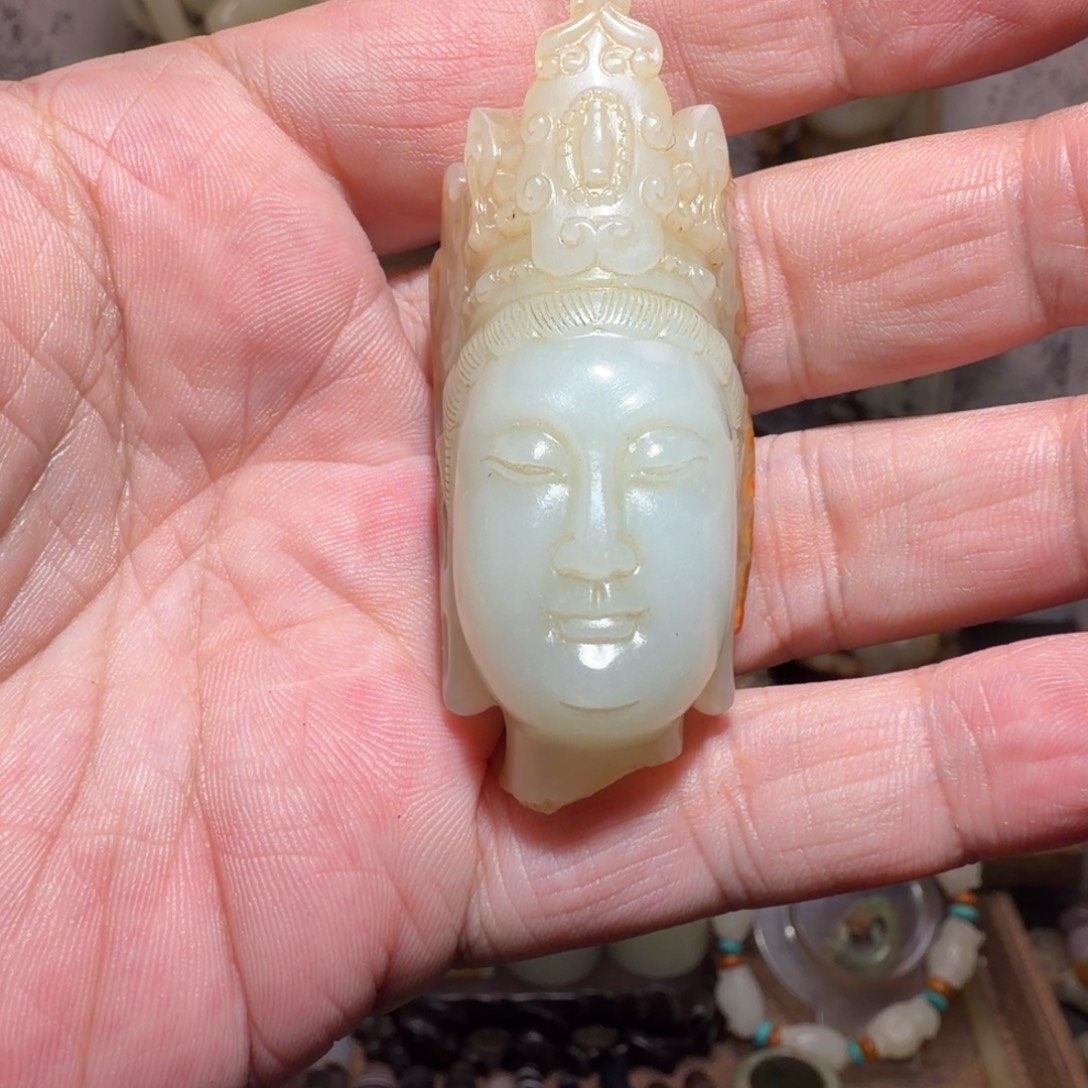 五***海和田玉未镶嵌挂件