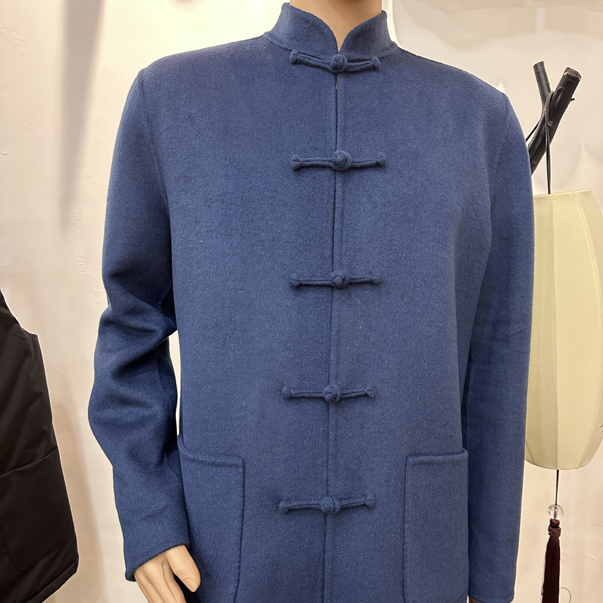 经典立领免烫厚款时尚唐装冬季长袖双面常规款复古