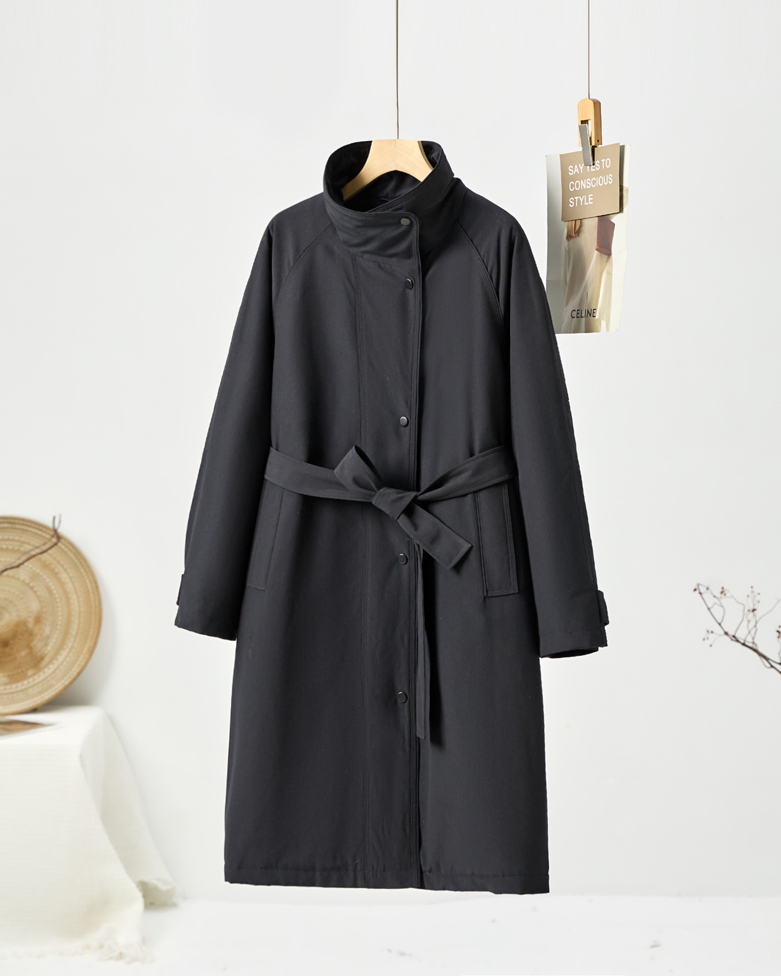 【谢姐专属】2025新款欧版时尚保暖加厚百搭休闲棉风衣外套26682