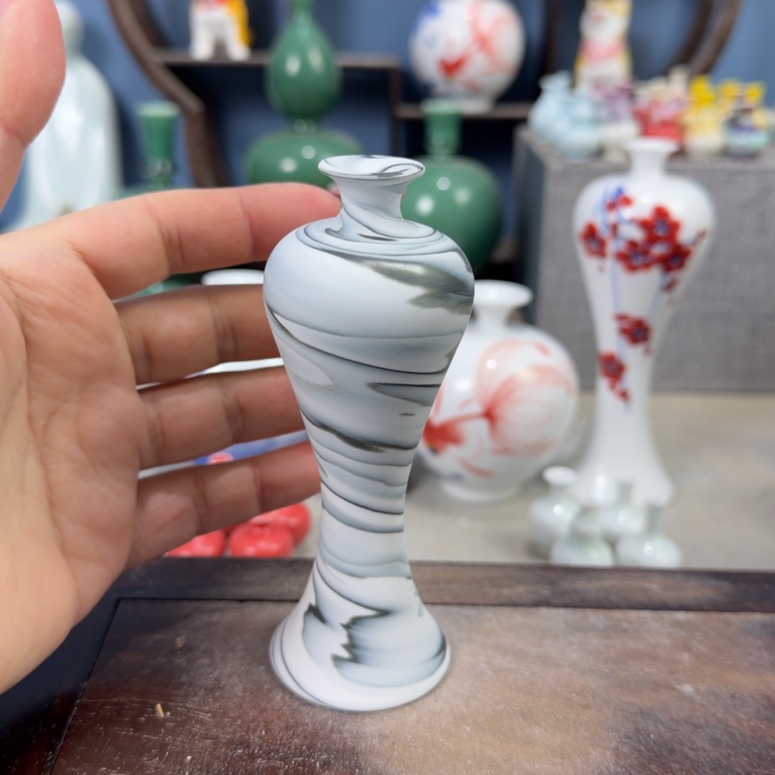 陶瓷手工小花器摆件