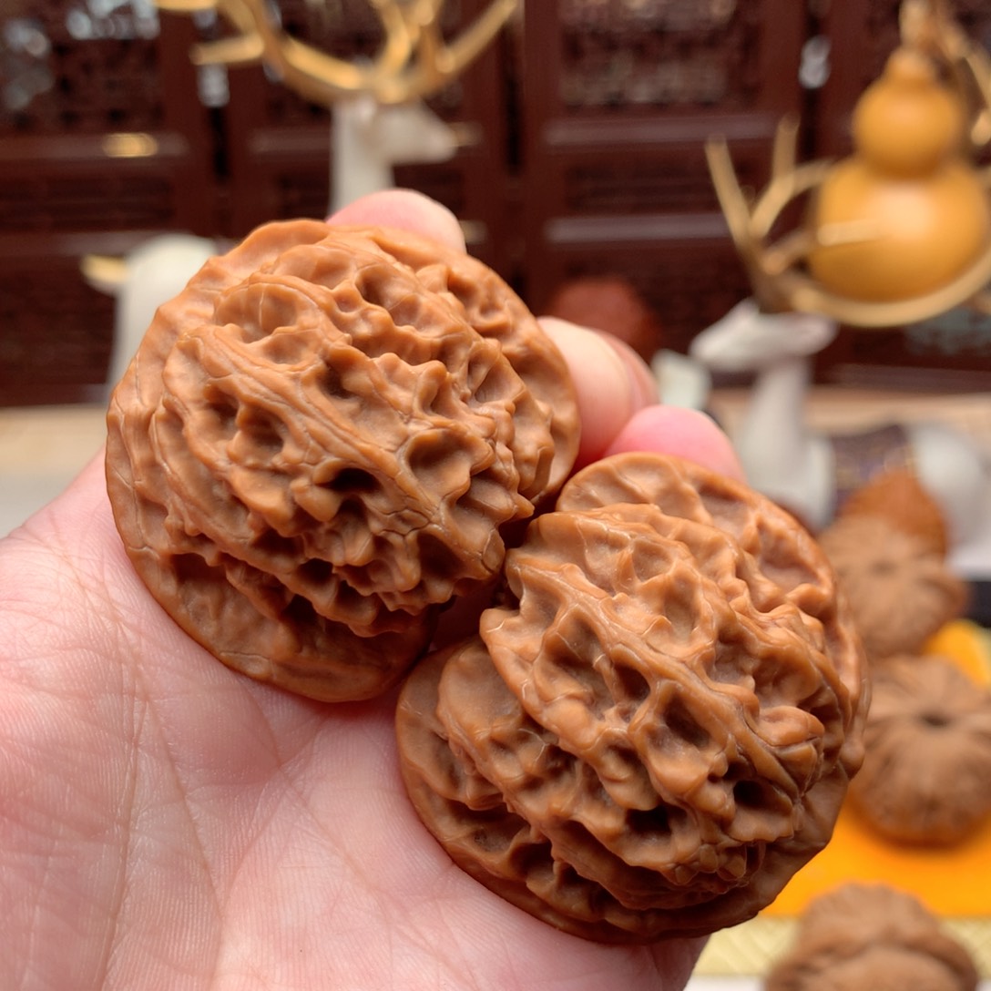 把件文玩核桃旭***?苹果园全品  1号