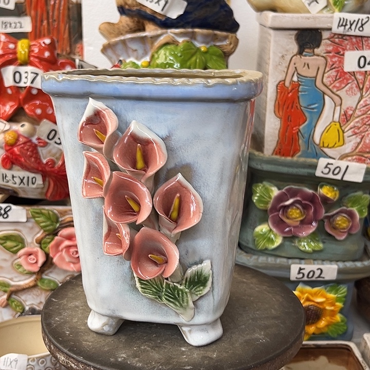 粗陶材质多肉花盆