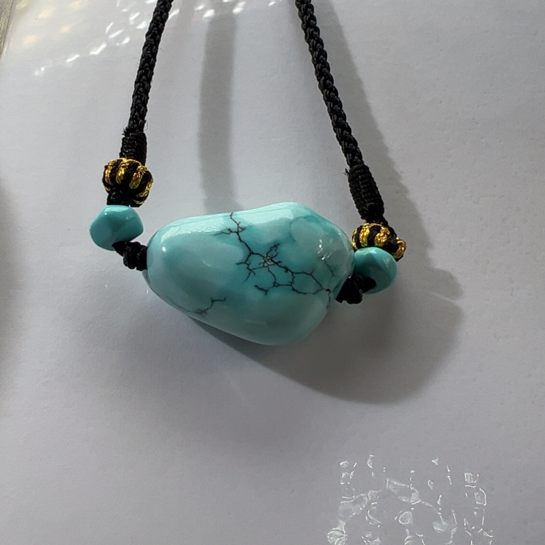 绿松石未镶嵌挂件