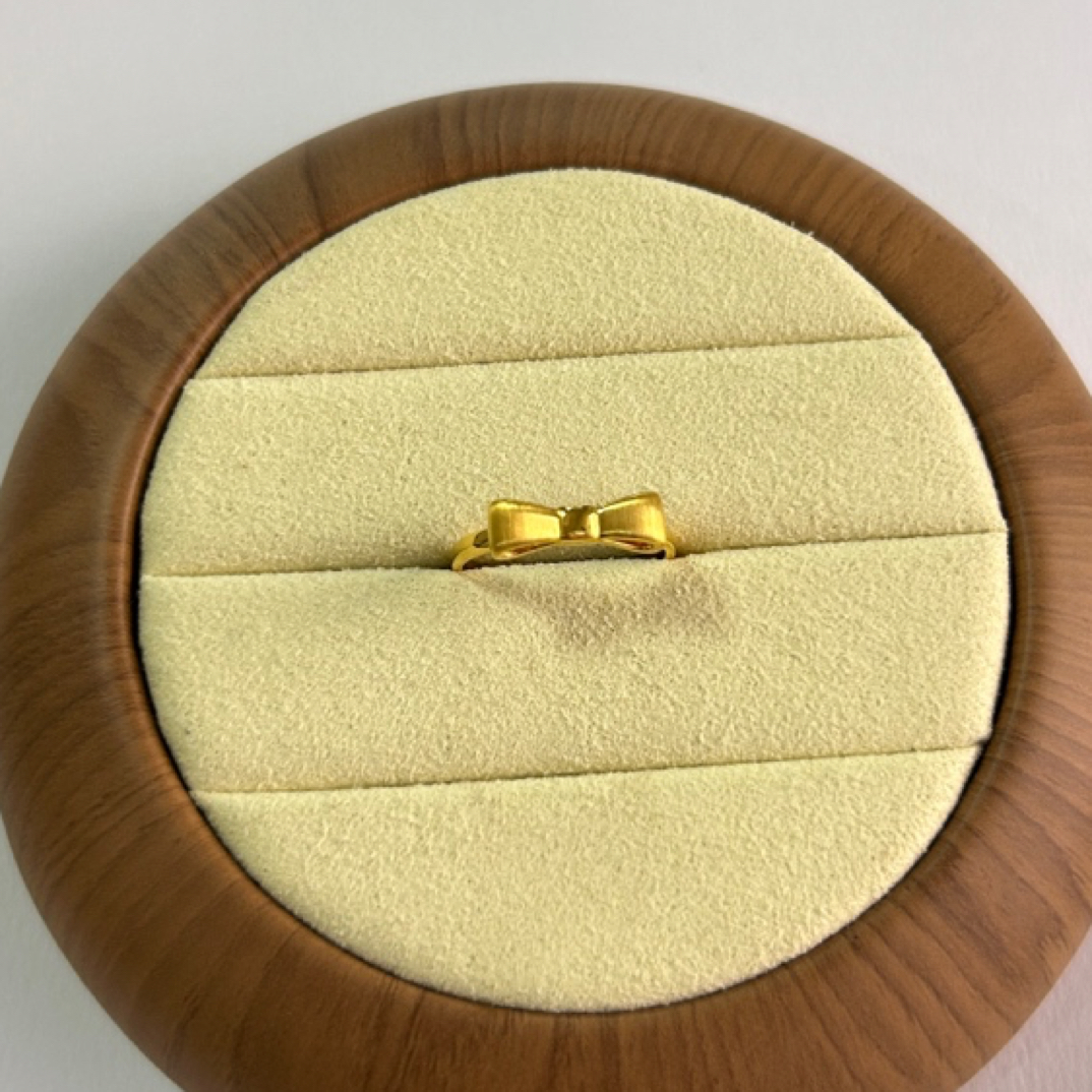 足金999 克重0.95 13号 新款在逃公主戒指  