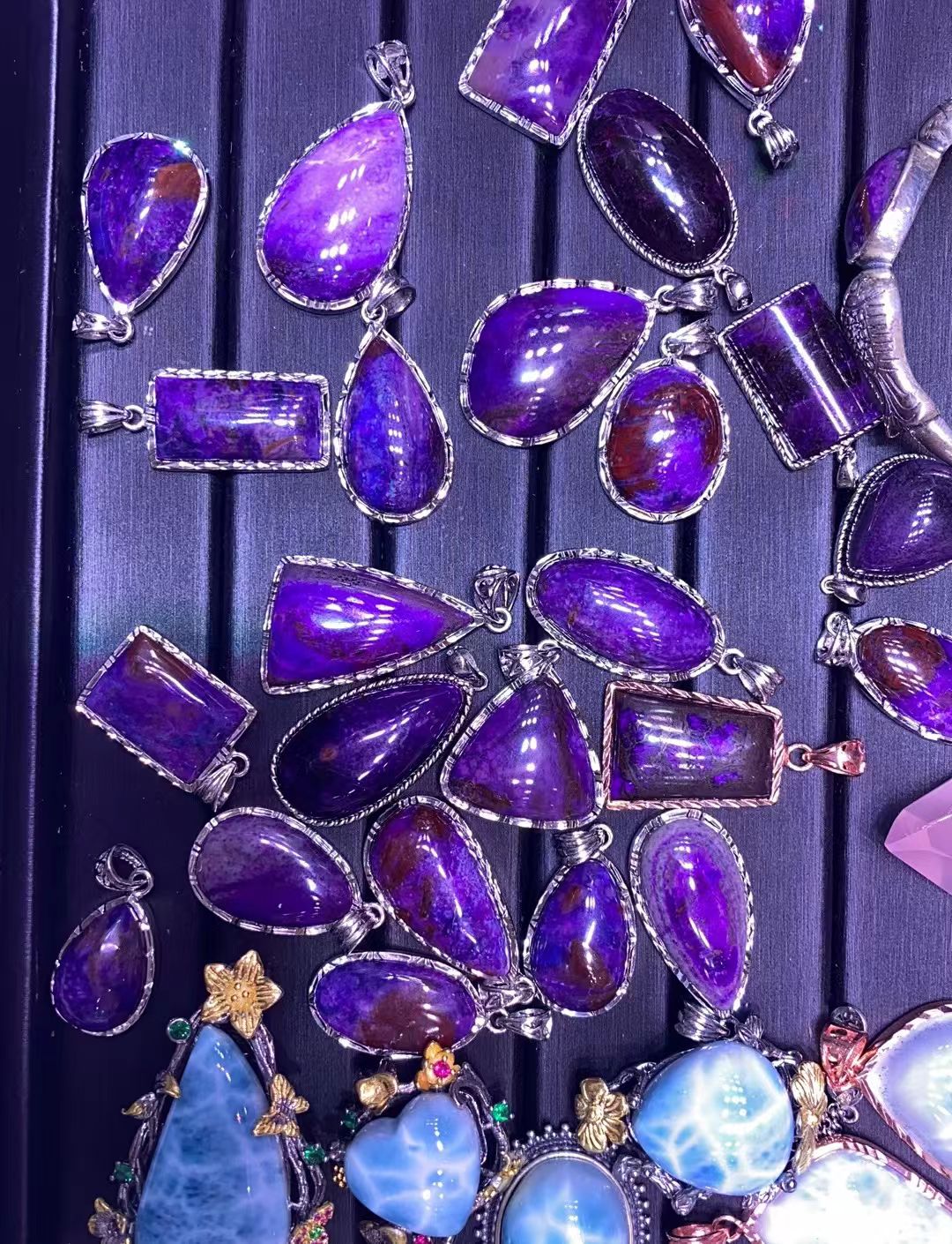 紫 舒 帝王紫 皇家紫 手串 吊坠 项链
