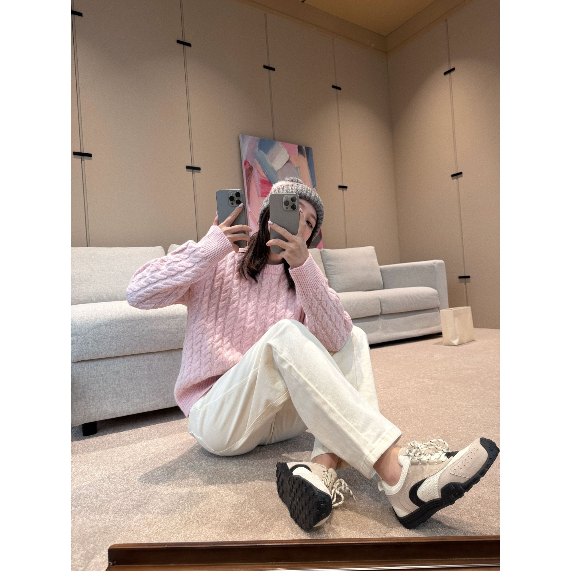 BETTER JOELAY-【绞花针织】时尚针织毛衣开衫款个性慵懒LL6255