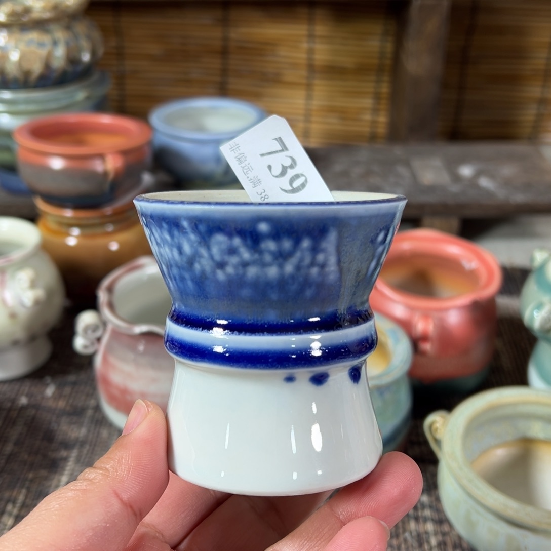 红陶景德镇手工花盆