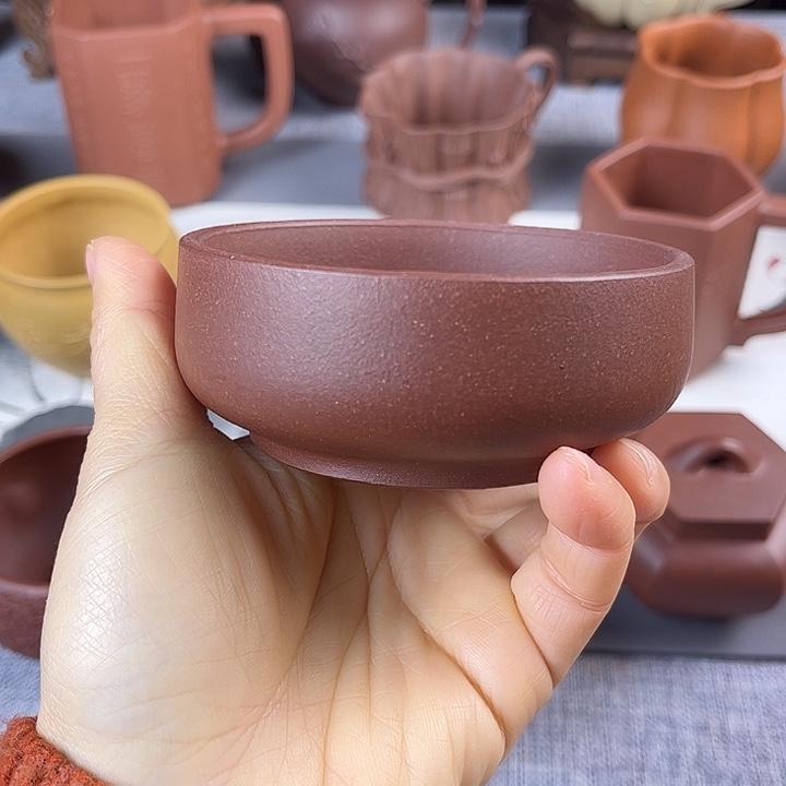 紫砂茶杯全手工主人杯容量120